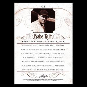 Babe Ruth 2016 Leaf An Intimidating Presence at the Plate #3