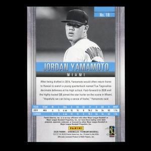Jordan Yamamoto RC 2020 Chronicles Titanium Green Rookie Marlins