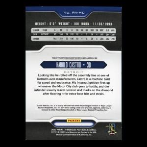 Harold Castro 2020 Chronicles Playbook Auto Tigers 25/25