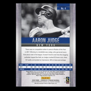 Aaron Judge 2020 Chronicles Titanium Green Yankees