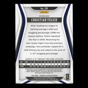 Christian Yelich 2020 Chronicles Certified Brewers