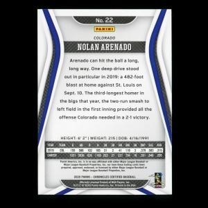 Nolan Arenado 2020 Chronicles Certified Green Rockies