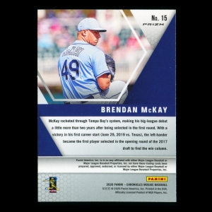 Brendan McKay RC 2020 Chronicles Mosaic Silver Hyper Rays