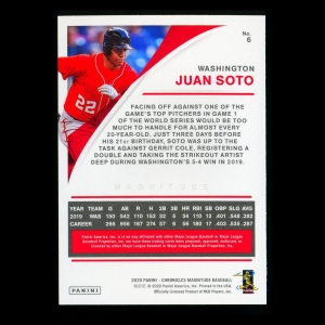 Juan Soto 2020 Chronicles Magnitude Nationals