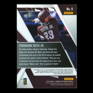 Fernando Tatis Jr. 2020 Chronicles Phoenix Padres