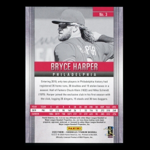 Bryce Harper 2020 Chronicles Titanium Green Phillies