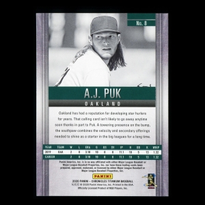 A.J. Puk RC 2020 Chronicles Titanium Rookie Athletics