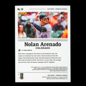 Nolan Arenado 2020 Chronicles Rockies