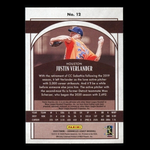 Justin Verlander 2020 Chronicles Legacy Astros