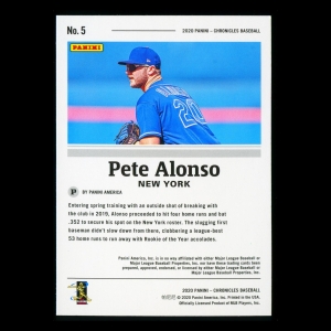 Pete Alonso 2020 Chronicles Mets