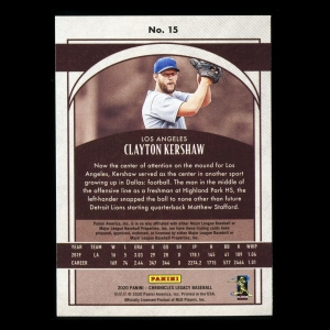 Clayton Kershaw 2020 Chronicles Legacy Dodgers