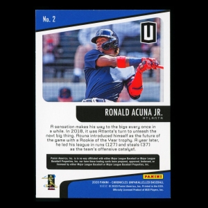 Ronald Acuna Jr. 2020 Chronicles Unparalleled Braves