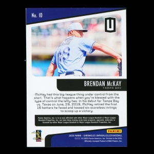 Brendan McKay RC 2020 Chronicles Unparalleled Rookie Rays