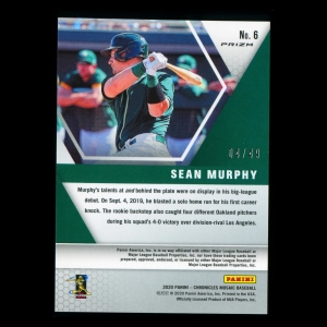 Sean Murphy RC 2020 Chronicles Mosaic Purple Hyper Athletics 04/49