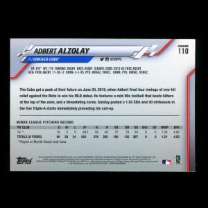 Adbert Alzolay RC 2020 Topps Chrome Rookie Cubs