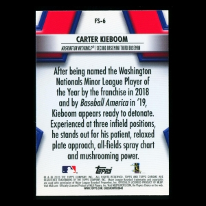 Carter Kieboom 2020 Topps Chrome Future Stars Nationals