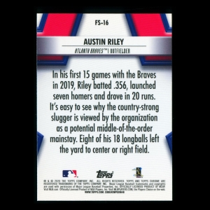 Austin Riley 2020 Topps Chrome Future Stars Braves