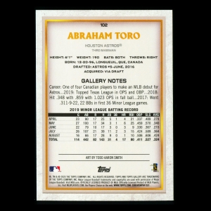 Abraham Toto RC 2020 Gallery Rookie Astros