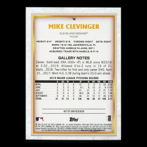 Mike Clevinger 2020 Gallery Rainbow Foil Indians