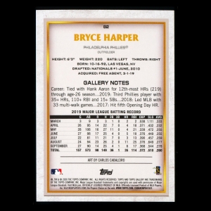 Bryce Harper 2020 Gallery Rainbow Foil Phillies