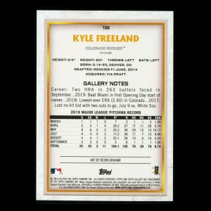 Kyle Freeland 2020 Gallery Rainbow Foil Rockies