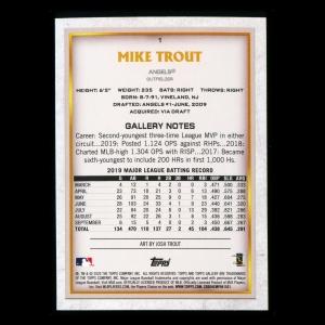 Mike Trout 2020 Gallery Angels