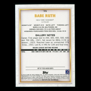 Babe Ruth 2020 Gallery Masters Yankees
