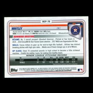 Forrest Whitley 2020 Bowman Chrome Prospect Astros
