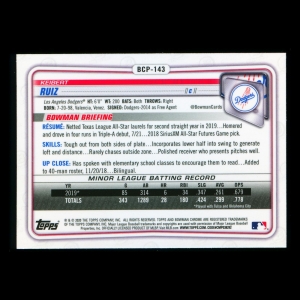 Keibert Ruiz 2020 Bowman Chrome Prospect Dodgers