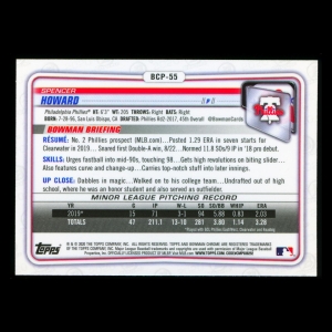 Spencer Howard 2020 Bowman Chrome Prospect Phillies