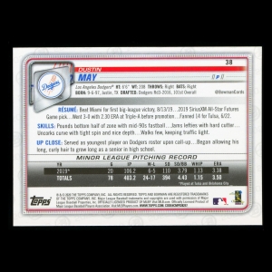 Dustin May RC 2020 Bowman Rookie Dodgers