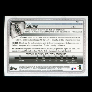 Zack Collins RC 2020 Bowman Rookie White Sox
