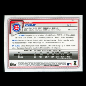 Adbert Alzolay RC 2020 Bowman Rookie Cubs