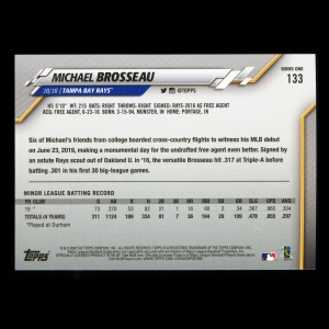 Michael Brosseau RC 2020 Topps Rookie Rays