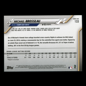 Michael Brosseau RC 2020 Topps Rookie Rays