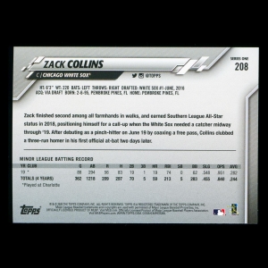 Zack Collins RC 2020 Topps Rookie White Sox