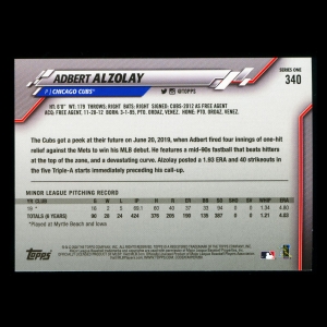 Adbert Alzolay RC 2020 Topps Rookie Cubs