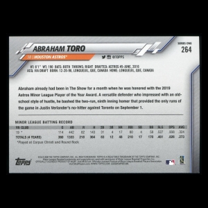 Abraham Toro RC 2020 Topps Rookie Astros