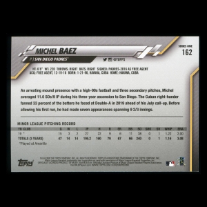 Michel Baez RC 2020 Topps Rookie Padres