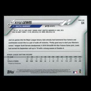 Kyle Lewis RC 2020 Topps Rookie Mariners