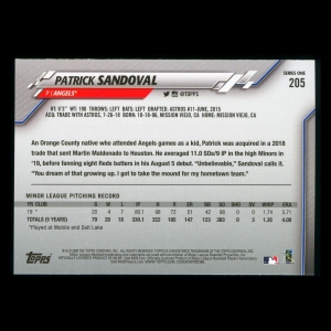 Patrick Sandoval RC 2020 Topps Rookie Angels