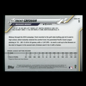 Trent Grisham RC 2020 Topps Rookie Brewers