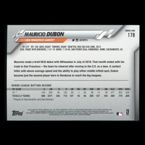 Mauricio Dubon RC 2020 Topps Rookie Giants
