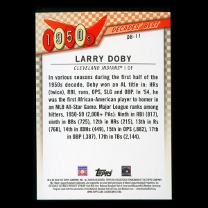 Larry Doby 2020 Topps Decades' Best Batters 1950s Indians