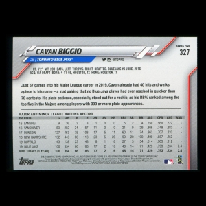 Cavan Biggio 2020 Topps Future Stars Blue Jays