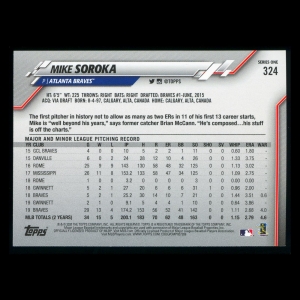 Mike Soroka 2020 Topps All-Star Rookie Braves