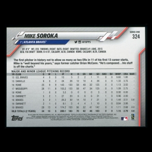 Mike Soroka 2020 Topps All-Star Rookie Braves