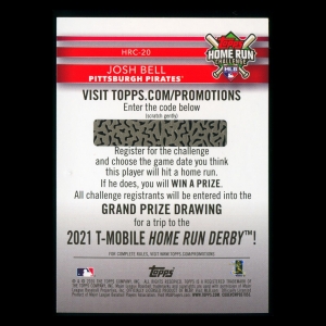 Josh Bell 2020 Topps Home Run Challenge Pirates