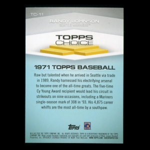Randy Johnson 2020 Topps 1971 Retro Mariners
