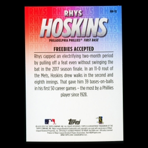 Rhys Hoskins 2020 Topps Freebies Accepted Phillies